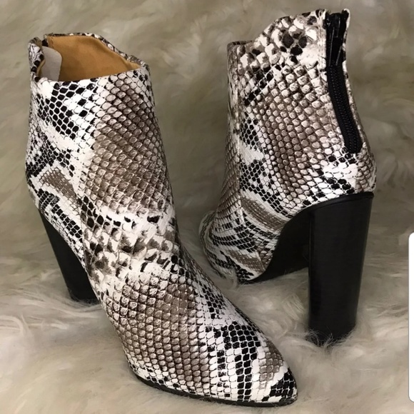 Snake ankle boots - Picture 1 of 4